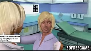 Some 3D gameplay with a sexy big tit blonde babe porn video